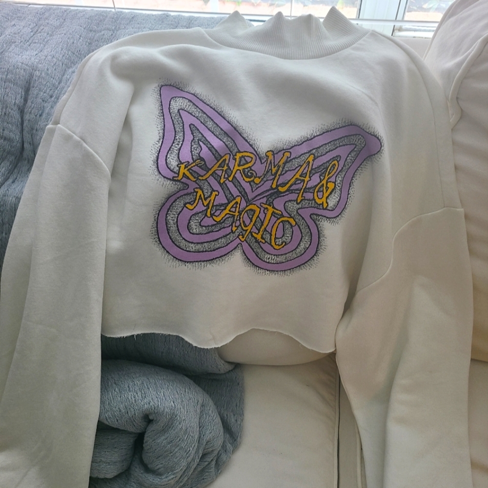 H&M Cropped Sweatshirt (Size S)